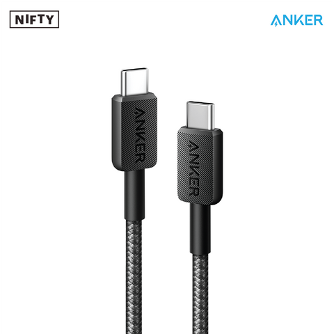 Anker 322 USB-C to USB-C Cable (3ft, Braided)