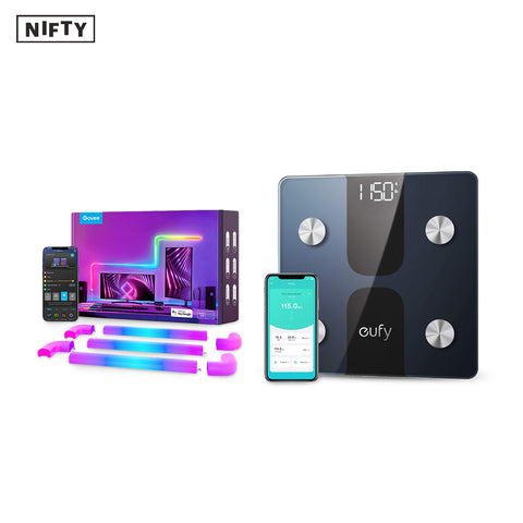 Govee Glide Wall and Eufy Smart Scale Bundle