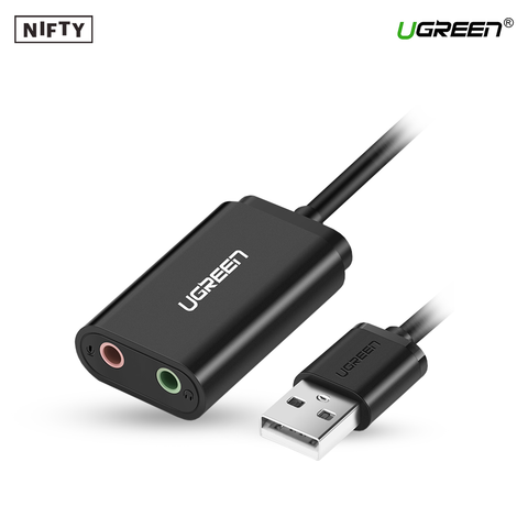 Ugreen USB 2.0 External Sound Adapter Black