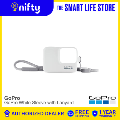 GoPro Sleeve + Lanyard (White)