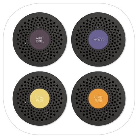 Moodo Smart Home Aroma Diffuser Fragrance Capsules, Fresh Vibrations, 4-pack Capsules