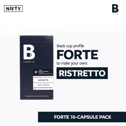 B Coffee Forte Ristretto 10 Capsule Pack