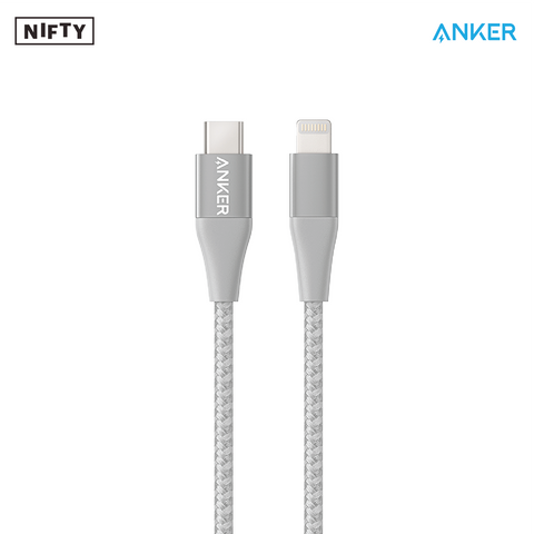 Anker Powerline+ II USB-C Cable with Lightning Connector (3ft)