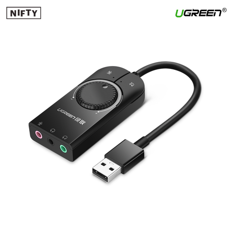 Ugreen USB External Stereo Sound Adapter 15CM Black