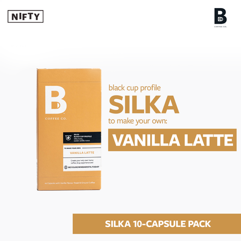 B Coffee Silka Vanilla Latte 10 Capsules Pack