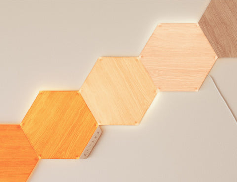 Nanoleaf Elements Birchwood Hexagons 3 Pack | Global | Panels Only